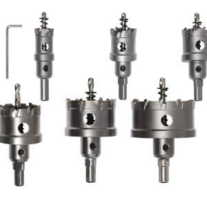HA-0060 körkivágó fűrész készlet 22–65 mm – 6 db-os lyukfűrész szett fához és gipszkartonhoz (BBD) - Image 3