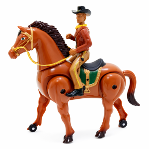 Kevin a Cowboy mozgó lovas akciófigura – hangot adó western cowboy játék lóval gyerekeknek 18×16×6 cm (BBJ) - Image 8