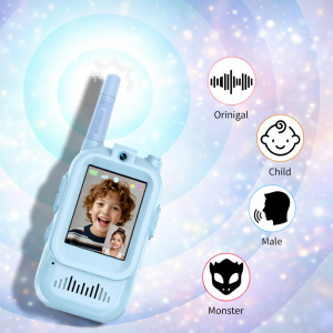 KidConnect videós walkie-talkie gyerekeknek – 2 db-os gyermek adóvevő szett kamerával és kijelzővel (BBD) - Image 4