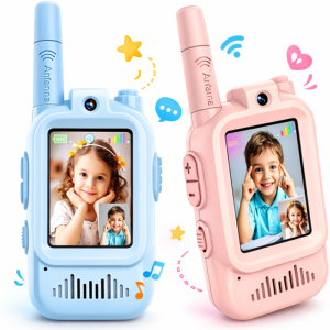 KidConnect videós walkie-talkie gyerekeknek – 2 db-os gyermek adóvevő szett kamerával és kijelzővel (BBD) - Image 6