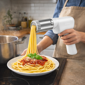 PastaMaster elektromos tésztakészítő – automata hordozható tésztanyomó gép 5 cserélhető tésztaformával (BBM) - Image 5