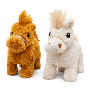 PonyPal interaktív plüss póni – sétáló plüss ló csóváló farokkal, mozgó játék póni gyerekeknek 22 cm (BBJ) - Image 4