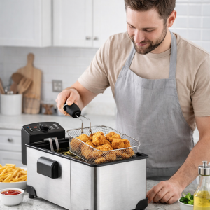 RAF 3 literes elektromos fritőz – 2000W olajsütő rántott ételekhez (BBV) (FX) - Image 3