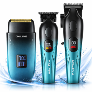 Daling DL-9306 professzionális hajvágó és szakállvágó szett – vezeték nélküli grooming kit borotvával (BBD) - Image 8