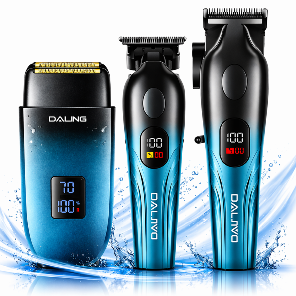aling DL-9306 professzionális hajvágó és szakállvágó szett – vezeték nélküli grooming kit borotvával (BBD) 1 (67)