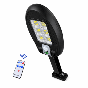 96 LED-es napelemes mozgásérzékelős fali lámpa - időjárásálló kültéri lámpa 3 féle üzemmóddal WA22-01COB (BBV)