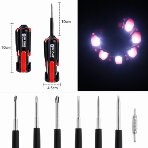 8IN1 multifunkciós LED-es csavarhúzó készlet (BBL) - Image 6