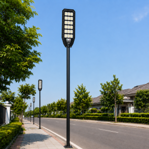 HAYAMI KL25-287 napelemes LED utcai lámpa 600W – IP65 kültéri szolár udvari világítás távirányítóval (BBD) - Image 3