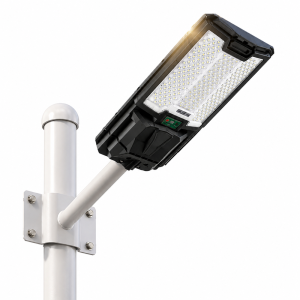 Hayami KL25-294 300W napelemes LED utcai lámpa – távirányítós kültéri reflektor IP65 vízálló kivitelben (BBV) - Image 1