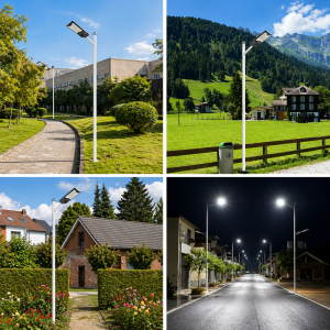 Hayami KL25-294 300W napelemes LED utcai lámpa – távirányítós kültéri reflektor IP65 vízálló kivitelben (BBV) - Image 4