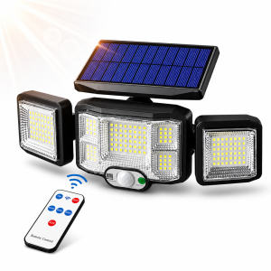 Napelemes LED lámpa 192 LED – mozgásérzékelős kültéri fali lámpa távirányítóval JD-2192A (BBD) - Image 7