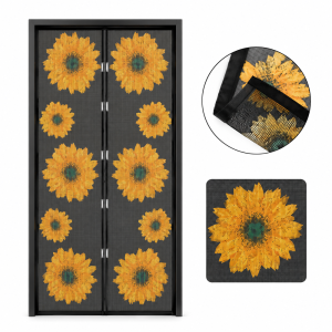Napraforgós mágneses szúnyogháló ajtóra 100×210 cm – automata záródású rovarháló függöny (GL-1139A) - Image 6