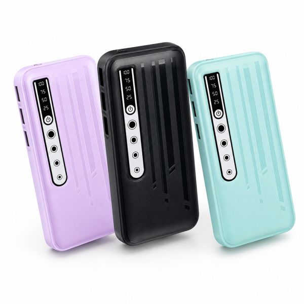 PB-20000 LCD powerbank 20000mAh – hordozható gyorstöltő külső akkumulátor 3 USB porttal (BBD) 1