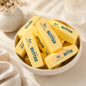 Butter squishy stresszoldó játék – puha nyomkodható hab fidget játék sárga kivitelben (BBE) - Image 7