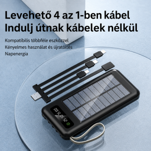 XNEN XN-495 powerbank 28000mAh – nagy kapacitású hordozható gyorstöltő külső akkumulátor (BBD) - Image 3
