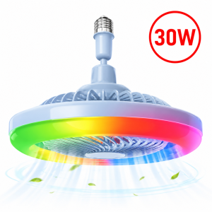 30W RGB LED ventilátorlámpa – multifunkciós mennyezeti lámpa ventilátorral (BBJH) - Image 6