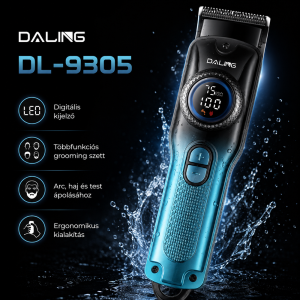 Daling DL-9305 férfi grooming szett digitális kijelzővel – többfunkciós hajvágó, szakállvágó és trimmer készlet (BBD) - Image 3