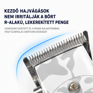 Kemei KM-2137 elektromos hajvágó és szakállvágó gép – átlátszó házas hajnyíró készülék (BBD) - Image 4