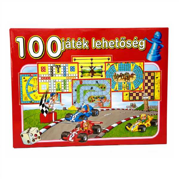 100 az 1-ben társasjáték gyűjtemény – klasszikus családi játékok minden korosztálynak (BBMJ)